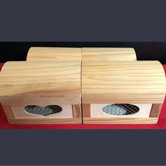 4 Mini unfinished Wood Trunk Boxes (2 sizes) - Picture 3 of 7